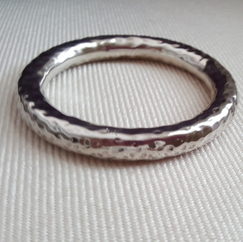 Silpada Large Hammered Bangle Bracelet